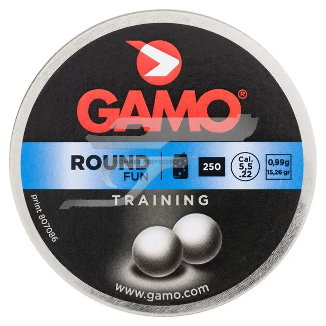 5,5 mm Gamo Round Gömb lövedék , 250 db 0,99g 15,26gr