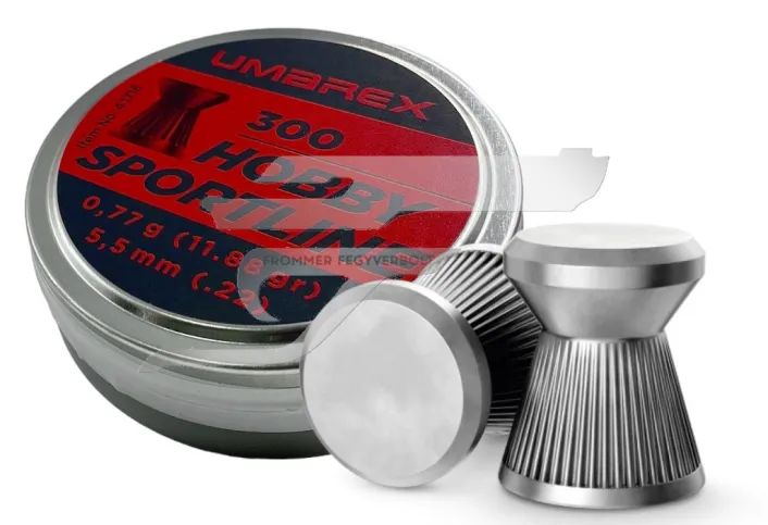 5,5 mm Umarex Hobby Sportline UM41716 300 db 0,77 g 11,88gr Léglövedék