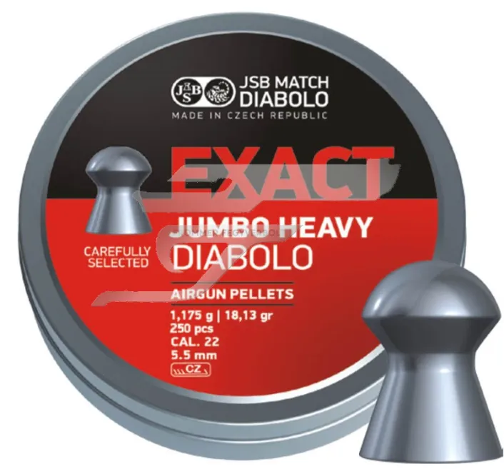 5,52 mm JSB Exact Jumbo Heavy 1,175g. . 18,13gr. Léglőszer 250 db. 48824552