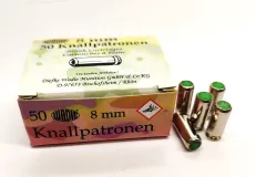 8 mm -es Wadie Pisztoly Riasztólőszer . 50 db./csomag