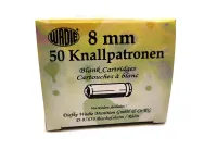 8 mm -es Wadie Pisztoly Riasztólőszer . 50 db./csomag