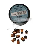 9 mm -es RWS Flóbert Lőszer Gömb 50 db Gömbölyű Hegyű