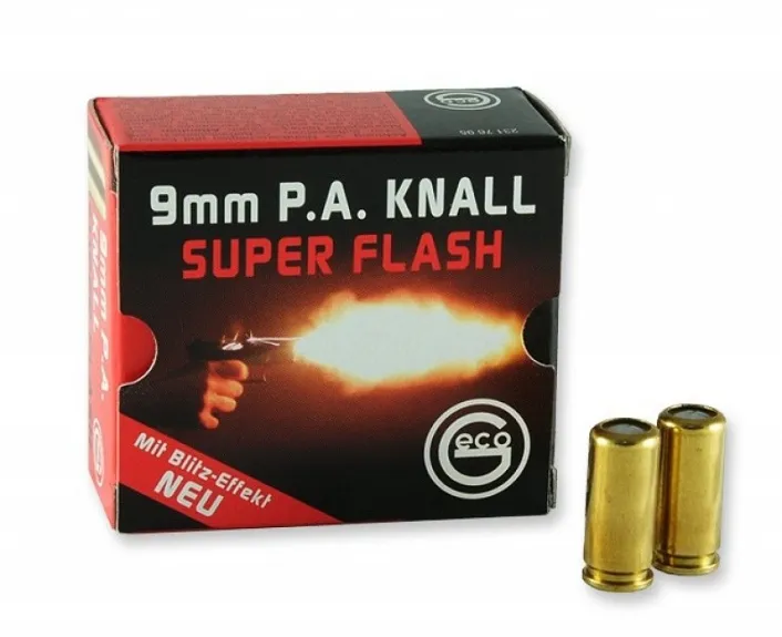 9 mm-es Geco P. A. Knall Riasztólőszer