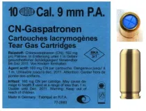 9mm-es P.A.K. Kék Wadie Tear CN 160mg . Gázlőszer