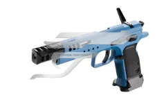 Tanfoglio Domina 9x19 SA Acél Kék, Fekete Markolat és Kompenzátor