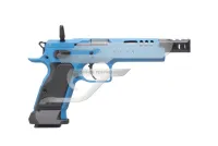 Tanfoglio Domina 9x19 SA Acél Kék, Fekete Markolat és Kompenzátor