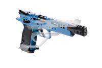 Tanfoglio Domina 9x19 SA Acél Kék, Fekete Markolat és Kompenzátor