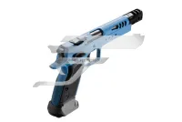 Tanfoglio Domina 9x19 SA Acél Kék, Fekete Markolat és Kompenzátor