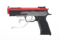 Tanfoglio Force 22 L Piros Szán ,22 Lr. SA, F,ekete Polimer Tok, 5,19" cső