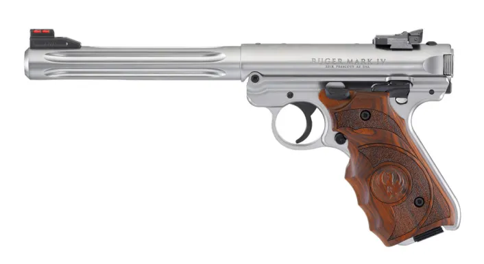 Ruger Mark IV Hunter 22 Lr. rozsdamentes 6,88"cső 10+1 lőszeres tár maroklő ÚJ