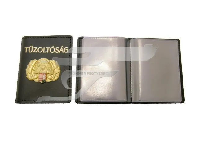 Dobos 49/16 Tüzoltó/Security Igaz.Névjk. Tartóval Lepke Nélkül Kivül Kisjelvény