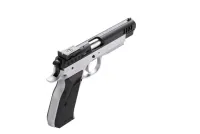 Tanfoglio Match Ezüst Tok Fekete Szán SA, 1200g, 4,76" cső 9x19 kaliber,3 tár