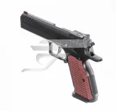 Tanfoglio Stock 2025 9x19 fekete, bordó alu markolat, állítható nyílt irányzék