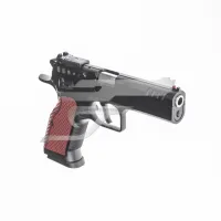 Tanfoglio Stock 2025 9x19 fekete, bordó alu markolat, állítható nyílt irányzék