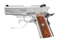 Ruger SR1911 Comander Style ,45 ACP 6702 Rozsdamentes Fa Markolat 4,25" cső 7 tár