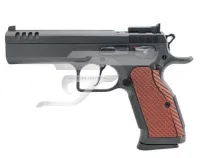 Tanfoglio Stock 9x19 DA, fekete, bordó S-es alu markolat, OR előkészítés