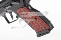 Tanfoglio Stock 9x19 DA, fekete, bordó S-es alu markolat, OR előkészítés