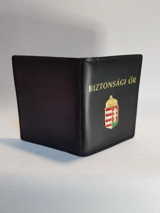 Dobos 49/38 Igazolványtok Biztonsági Őr Kivül Kisjelvény, Névjegykártyatartóval