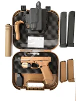 Glock G19X 9x19 használt maroklőfegyver hangtompítóval B5(2032)