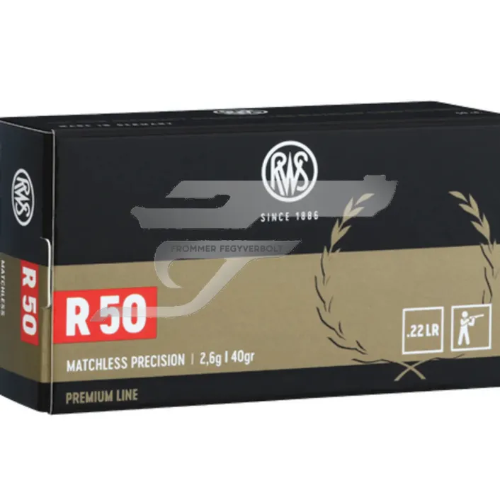 ,22 LR. RWS R50 Lőszer 2,6g 40gr. . 333m/s