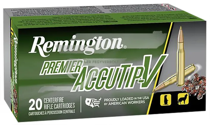 ,222 Remington Premier Accutip PRA222RB . 50 gr.Accutip-V Boat Tail