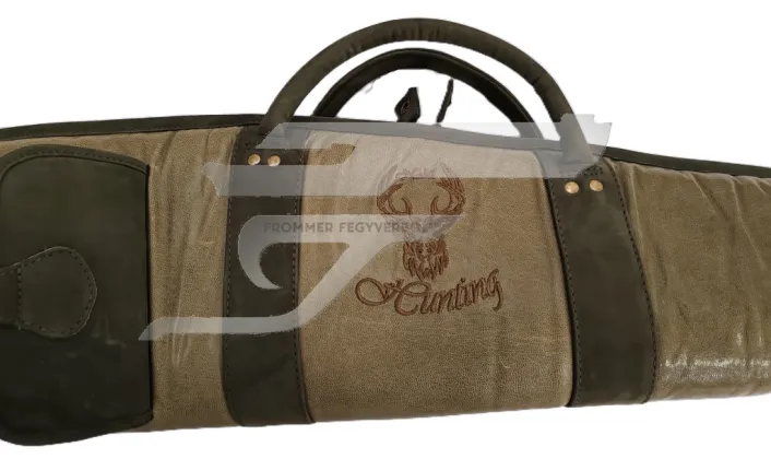 Nobil Hunt. Puskatok Sörétes Zöld 130cm Bőr, Szivacs bélés, Oldalzsebes