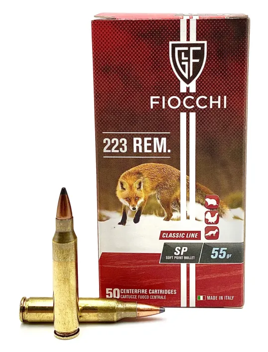 ,223 Rem. Fiocchi SP 55gr FI705632 . Lőszer 50db-os csomag