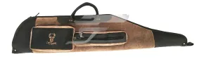 Nobil Hunt. Bőr Puskatok Barna/Fekete Vastag Szivacs Bélés Oldalzsebes 130cm.