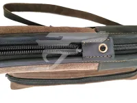 Nobil Hunt. Bőr Puskatok Barna/Fekete Vastag Szivacs Bélés Oldalzsebes 130cm.